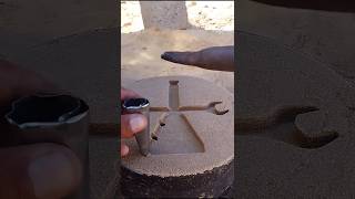 cake satisfying pottery experiment copper diy crushing صناعات واختراعات من صهر المعادن صب [upl. by Gilud264]