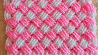 Puntos Tejidos a Crochet Muestra 15 Tutorial Paso a Paso [upl. by Obola]