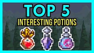 TOP 5 Most Interesting Potions in Terraria 14 [upl. by Airednaxela]