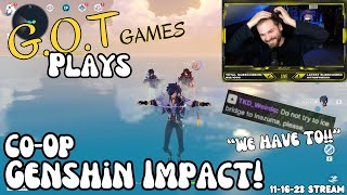 GOT Games PLAYS GENSHIN IMPACT 111623 Stream [upl. by Lanita]