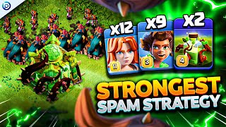 EASIEST Spam ROOT RIDER Strategy CRUSHES TH16  Best TH16 Attacks Clash of Clans [upl. by Dnilasor]