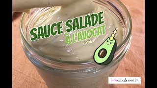 ♡ Sauce salade à l’avocat ♡ VEGAN [upl. by Cutlor]