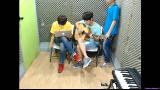 130709 SEVENTEEN TV Seokmin Jisu amp Chan singing an original 17 song Take 2 [upl. by Leotie]