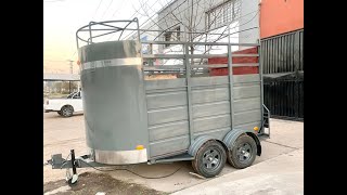 Fabricación trailer para 2 caballos doble eje [upl. by Ayk]