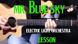 how to play quotMr Blue Skyquot by Electric Light Orchestra ELO Jeff Lynne on guitar [upl. by Adnac]