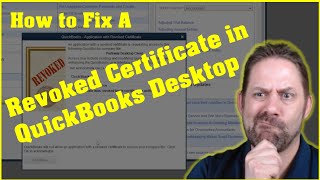 How to fix a Revoked Certificate with QuickBooks Desktop Web Connector [upl. by Ellehcar303]