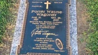 Porter Wagoner graveWoodlawn Memorial Park CemeteryNashvilleTn [upl. by Nivlak340]