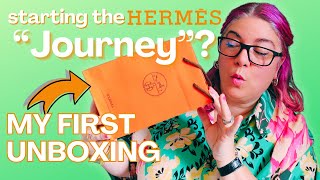 MY FIRST HERMÉS UNBOXING 🍊  Instore experience and journey 😲 [upl. by Enelie]