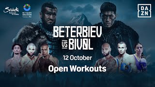 RIYADH SEASON ARTUR BETERBIEV VS DMITRY BIVOL OPEN WORKOUTS LIVESTREAM [upl. by Delilah]