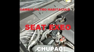 Cambio filtro de polen en Seat exeo CHUPAO [upl. by Amahcen581]