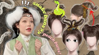 the MOST comprehensive guide to Traditional Han Chinese Hairstyles 🎋  Hanfu Hairstyles [upl. by Kluge824]