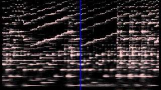 Spectrogram of Beethovens Kreutzer violin sonata excerpt [upl. by Ardnosak]