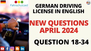 German Driving License in English NEW QUESTIONS from April 2024NEW QUESTIONS Question 1834 [upl. by Mahseh]