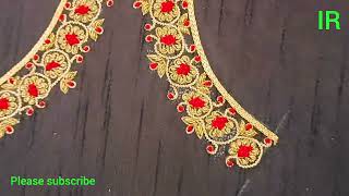 hand work ll aari work design ll hand embroidery design [upl. by Vin]