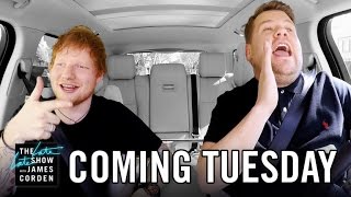 Ed Sheeran Carpool Karaoke First Look  Late Late in London [upl. by Tomkiel]