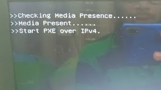 Checking Media Presence  Media Present  Start PXE over IPv4 [upl. by Ahsatin]