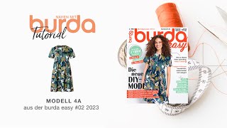 Nähanleitung Nähen mit burda – TShirt Kleid 4A  burda easy 223 5829 [upl. by Earased638]