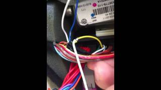 VW  How to install side mirror auto folding module 2 [upl. by Emyam]