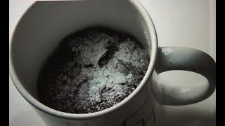 Eggless chocolate mug cake in 3 minutes without butter and chocolate using microwave [upl. by Llien]