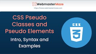 CSS Pseudo Classes and Pseudo Elements [upl. by Nodarse]