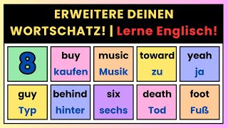 850 häufige englische Wörter für deinen Wortschatz – Lerne mit deutschen Übersetzungen [upl. by Esmaria109]