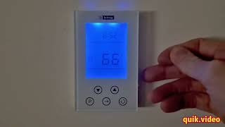 How to Set Clock on Kings Thermostat [upl. by Galang755]