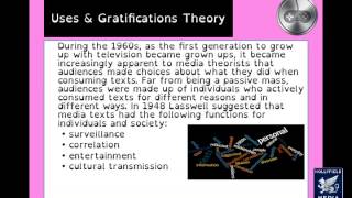 4 Uses and Gratifications Theory [upl. by Alard629]