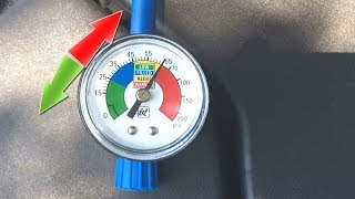 Car AC pressure too high FIX overcharged ac gauge fluctuation reading jumps Up Down Freon problem [upl. by Ramona]