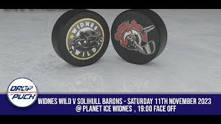 Widnes Wild take on Solihull Barons in the ENIHL Div 111123 [upl. by Fionnula]