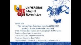 umh1480 201213 Lec004 Me han contratado para un estudio SOCORRO II [upl. by Atnod]