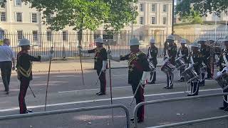 Royal Marines Beating Retreat  March to Horse Guards Parade [upl. by Rede322]