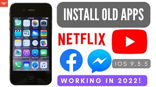 How to Install OLD APPS on iPhone running iOS 935 841 613 in 2022 [upl. by Herwin407]