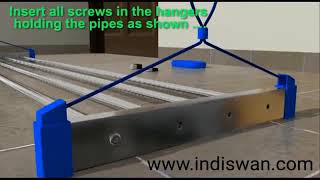 Installation of Indiswan Stainless Steel Ceiling Cloth Drying Pulley Rack Stand [upl. by Willie]