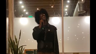 Japanese Denim  Daniel Caesar Cover at Open Mic [upl. by Yeltsew295]