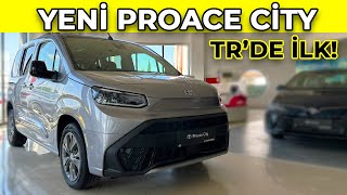 TRDE İLK MAKYAJLI TOYOTA PROACE CİTY İNCELEMESİ  OtoGrafi [upl. by Enirhtac]