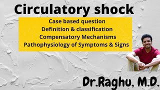 Circulatory Shock  Classification compensatory mechanisms amp pathophysiology  Hypovolemic shock [upl. by Janaya]