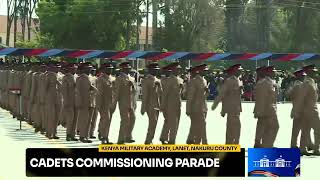 Cadets Commissioning Parade Kenya Military Academy Lanet Nakuru County [upl. by Gilges372]