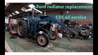 135 oil service plus Ford 4000 radiator replacement [upl. by Suirrad]