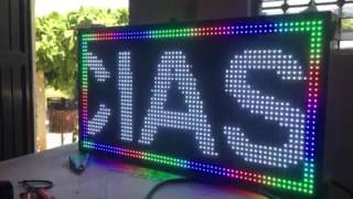 Letrero LED RGB Tutorial programación [upl. by Ahsennek374]