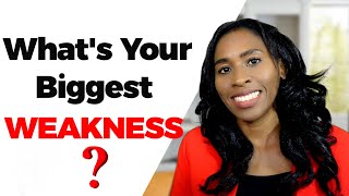 Whats Your Biggest Weakness Best Answer to This Interview Question ✓ [upl. by Aicenev]