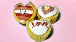 How to Make Heart Cupcakes  Valentines Day [upl. by Eckmann880]