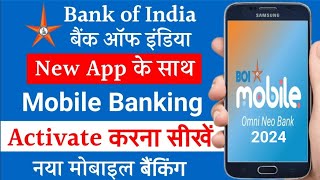 Bank Of India Mobile Banking Registration  How To Activate Bank Of India Mobile Banking App 2024 [upl. by Key]