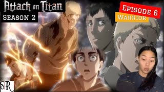 THE REVEAL OF THE COLOSSAL AND ARMORED  Attack on Titan Reaction  Season 2 Episode 6 quotWarriorquot [upl. by Oneida26]