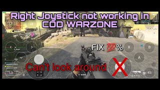 How to fix Right Joystick not working in COD Warzone PC or Android Nvidia GeForce Now [upl. by Ymij]