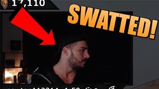 NICKMERCS GETS SWATTED LIVE ON STREAM w chat reaction [upl. by Alabaster49]