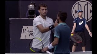 Grigor Dimitrov def Damir Dzumhur China Open Beijing R32 03102017  Match Point [upl. by Japha]