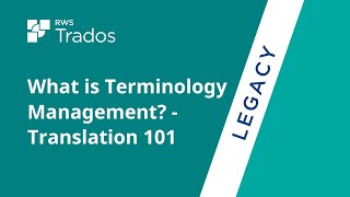 What is Terminology Management  Translation 101 [upl. by Soloman267]