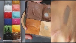 DIY MAKEUP How to turn WARM Cream Contour Palette Foundations shades COOL [upl. by Hametaf]