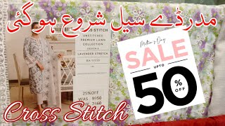 Cross Stitch Mothers Day Sale today  cross stitch new lawn sale upto 50 off [upl. by Enneiviv]