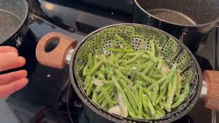 Vegetable Steamer Basket Premium Stainless Steel Veggie Steamer Basket for cooking Review [upl. by Alleon]